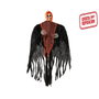 BigBuy Home Décoration d'Halloween Squelette 140 cm avec capuche orange