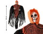 BigBuy Home Décoration d'Halloween Squelette 140 cm avec capuche orange