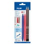 Milán Blister avec 2 stylos P1, 2 crayons, gomme et taille-crayon