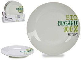 ARTE REGAL Lot de 20 assiettes plates en porcelaine Organic, 24,4cm