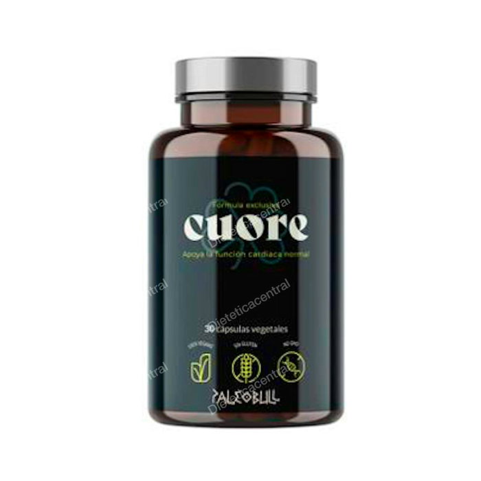 PALEOBULL Cuore 30Cap. - Supplément nutritionnel pour le cœur et le cholestérol avec Coenzyme Q10, Berbérine, 30 capsules végétales PALEOBULL Cuore 30Cap. - Supplément nutritionnel pour le cœur et le cholestérol avec Coenzyme Q10, Berbérine, 30 capsules végétales