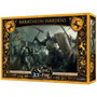 Asmodee Jeu de Société Canción de Hielo y Fuego: Guardianes Baratheon – Extension (Figurines 13, Cartes 2, Plateau, Français)