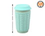 Mug en céramique vert avec chauffe-tasse et couvercle 520 ml