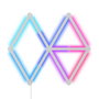 Nanoleaf Lines Starter Kit 9PK - Kit de 9 Barres Lumineuses LED Connectables Smart avec Rétroéclairage RGBW, Contrôle par App et Voice