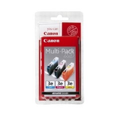 Canon BCI-3E Multipack 3 Cartouches d'encre Cyan Magenta Jaune PIXMA IP4000R I6500 S400 S450 Canon BCI-3E Multipack 3 Cartouches d'encre Cyan Magenta Jaune PIXMA IP4000R I6500 S400 S450
