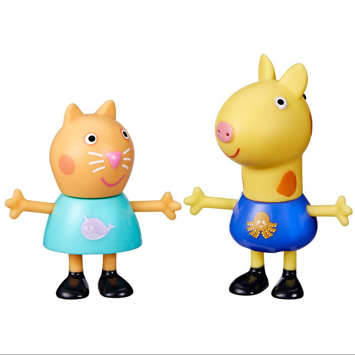 Hasbro Peppa Pig - Figurines Peppa et ses amis F6413 - Jeu de collection avec design unique sur t-shirt - Jouet enfant +3 ans