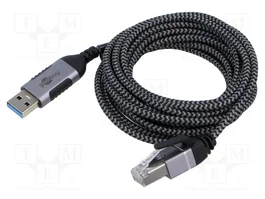 GOOBAY Câble USB 3.0 vers RJ45 slim, 3m, Cat 6