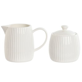 Laitière et sucrier Home ESPRIT Blanc Porcelaine 250 ml 12 x 7,6 x 9 cm 2 Pièces