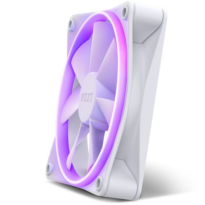 NZXT RF-R12SF-W1 Ventilateur PC 120 mm RGB Blanc - Kit de 3 ventilateurs avec contrôleur