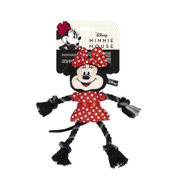 Cerdá Jouet à mâcher dentaire pour chien, Corde à nœuds Minnie, Rouge, 13 x 25 x 6 cm