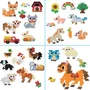 Aquabeads La box une journée à la ferme - 31838 - Créer des animaux avec 3500 perles