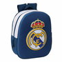 Safta Mochila Guarderia - Sac à dos d'enfant 3D Real Madrid, dimensions 27 x 33 x 10 cm, à partir de 3 ans