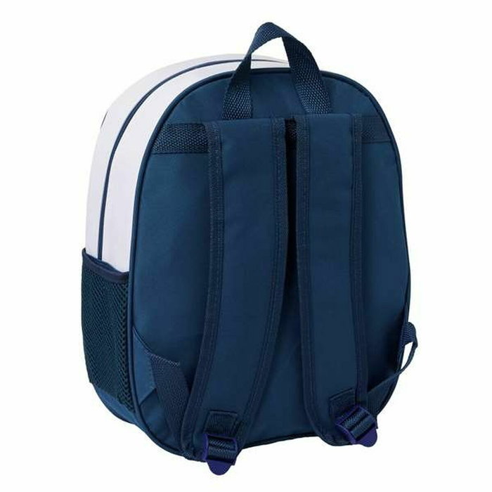 Safta Mochila Guarderia - Sac à dos d'enfant 3D Real Madrid, dimensions 27 x 33 x 10 cm, à partir de 3 ans