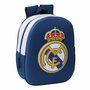 Safta Mochila Guarderia - Sac à dos d'enfant 3D Real Madrid, dimensions 27 x 33 x 10 cm, à partir de 3 ans