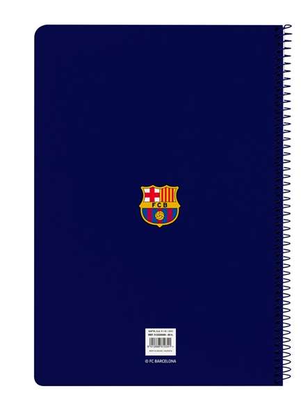 Safta - Cahier à couverture rigide format A4 80 pages F.C. Barcelona Équipe première 2025/2026 - 21.5x31x1 cm