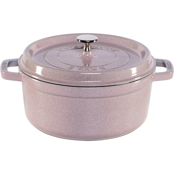 Staub La Cocotte 24cm Round Cast Iron, Cherry Blossom Staub La Cocotte 24cm Round Cast Iron, Cherry Blossom