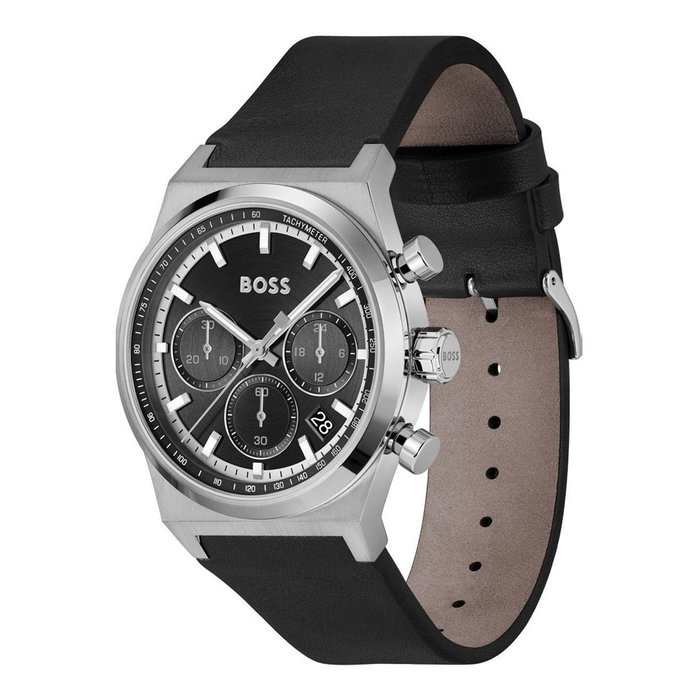Boss 1514218 - Montre Homme Quartz Gris et Noir