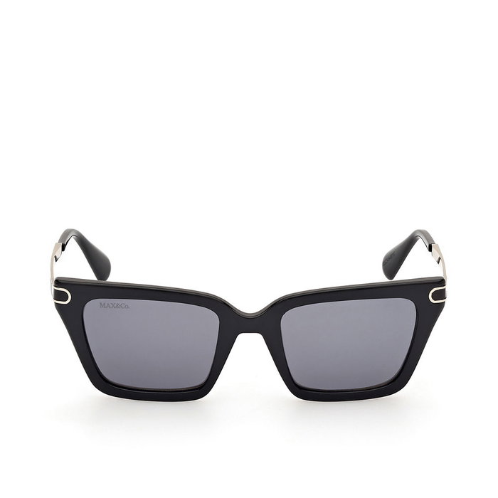 Max & Co MO0110 01C - Lunettes de soleil rectangulaires noires pour femme Max & Co MO0110 01C - Lunettes de soleil rectangulaires noires pour femme