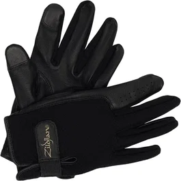 Zildjian Gants Batterie Tactile XL - Noirs avec Logo Doré, Taille XL