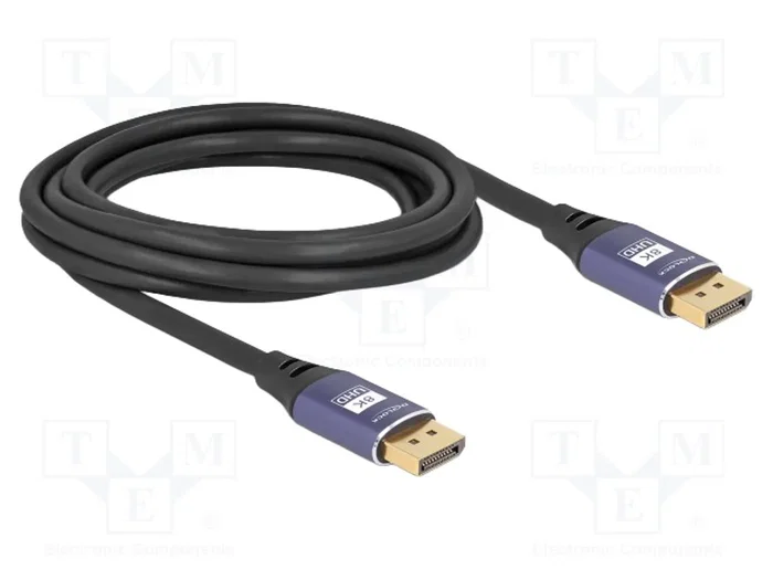 DELOCK Câble DisplayPort 1.4, 3m, Violet DELOCK Câble DisplayPort 1.4, 3m, Violet