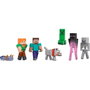 Mattel Minecraft - Pack Construction de Mondes - Set de 7 Figurines Articulées 8,25 cm avec Code Digital Inclus - Pour Enfants 6 ans et plus