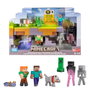 Mattel Minecraft - Pack Construction de Mondes - Set de 7 Figurines Articulées 8,25 cm avec Code Digital Inclus - Pour Enfants 6 ans et plus