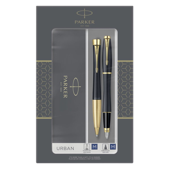 Parker Urban Muted Black DuoSet avec coffret cadeau Parker Urban Muted Black DuoSet avec coffret cadeau