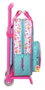 Safta Moch 765+Carro 805 The Bellies Sac à dos enfant 20x28x8cm - Âge 3 ans, Polyester 300D, Couleurs Blanc, Turquoise, Violet