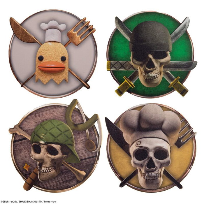 Cinereplicas Set 4 Posavasos One Piece Cinereplicas Set 4 Posavasos One Piece