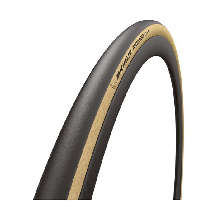 Michelin Power Cup 700x25C Noir/Marron Michelin Power Cup 700x25C Noir/Marron