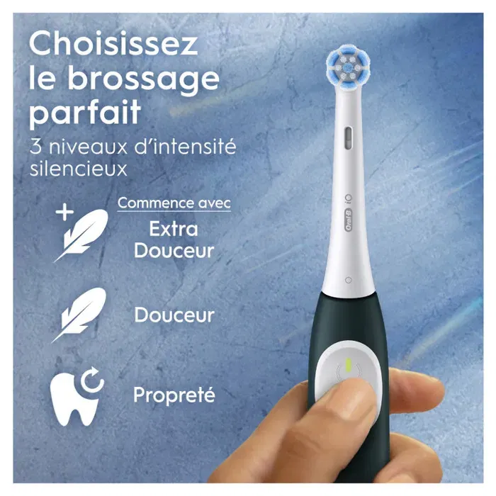Oral-B iO2 Brosse à dents électrique - Vert Forêt - 3 modes de brossage, minuteur 2 min, batterie longue durée, capteur de pression