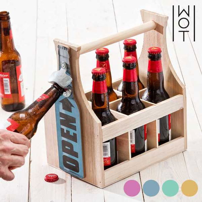 Porte-bouteilles sur pied Wagon Trend Bois 6 bouteilles Porte-bouteilles sur pied Wagon Trend Bois 6 bouteilles