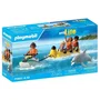 Playmobil 71905 Scooter des Mers avec Banane Tractée, 4 Personnages et Dauphin - Set de 22 Pièces My Life Vacances à la Plage, Jouet pour Enfants dès 4 Ans