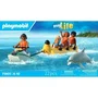 Playmobil 71905 Scooter des Mers avec Banane Tractée, 4 Personnages et Dauphin - Set de 22 Pièces My Life Vacances à la Plage, Jouet pour Enfants dès 4 Ans