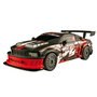 TACHAN - Véhicule Radio-Contrôlé GT-Speed Racing 1:24, Noir/Rouge, Voiture de Police R/C, Fréquence 27 MHz