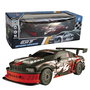 TACHAN - Véhicule Radio-Contrôlé GT-Speed Racing 1:24, Noir/Rouge, Voiture de Police R/C, Fréquence 27 MHz