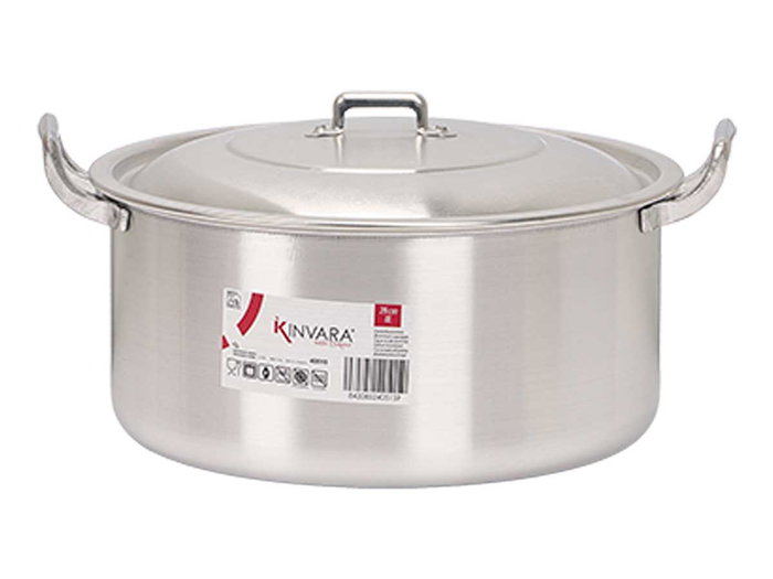 KINVARA Cacerola en aluminium 28 cm, 8 l, Plata KINVARA Cacerola en aluminium 28 cm, 8 l, Plata