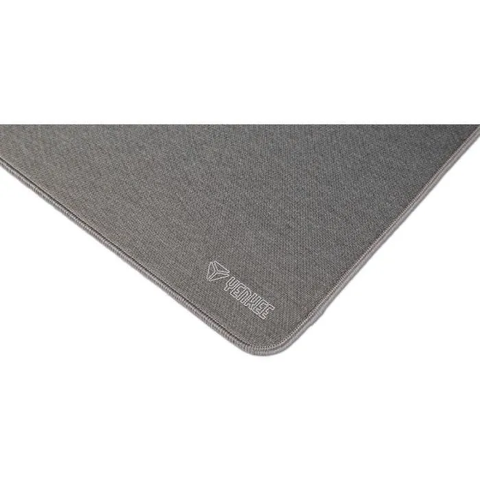 Yenkee YPM 9040GY - Tapis de souris de bureau XXL (900 x 400 x 4 mm), surface coton, fond caoutchouc, bords renforcés