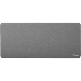 Yenkee YPM 9040GY - Tapis de souris de bureau XXL (900 x 400 x 4 mm), surface coton, fond caoutchouc, bords renforcés
