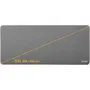 Yenkee YPM 9040GY - Tapis de souris de bureau XXL (900 x 400 x 4 mm), surface coton, fond caoutchouc, bords renforcés
