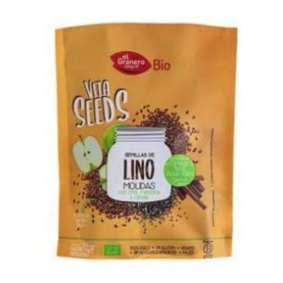 EL GRANERO VITASEEDS graines de lin, chia et pomme moulues 212g EL GRANERO VITASEEDS graines de lin, chia et pomme moulues 212g
