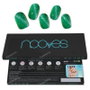 Nooves Jade Glass Premium Glam Feuilles à Ongles Gel œil de chat vert