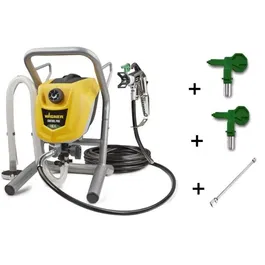 Wagner HEA Control Pro 250M - Pistolet à peinture Airless haute efficacité avec 2 buses Pro (produits fluides & peintures murales), rallonge et kit filtre