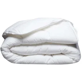 Blanreve Couette température anti-acariens 200 x 200 cm - Garnissage fibre creuse siliconée 300 g/m² - Blanc - Confort optimal toute saison