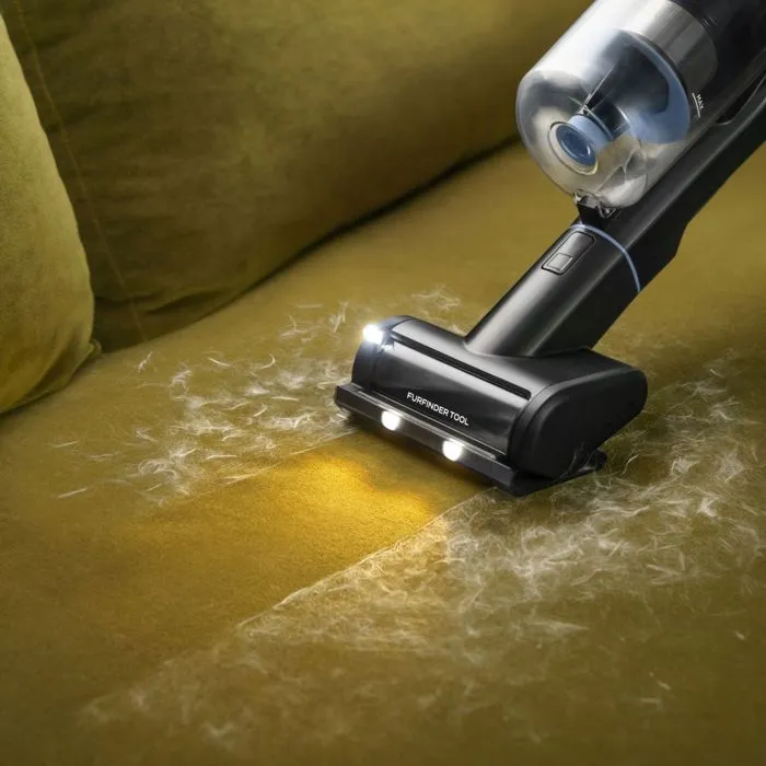 BISSELL PowerClean FurFinder Select - Aspirateur balai sans fil 200W avec technologie FurFinder, brosse Tangle-Free et batterie amovible - Idéal pour les poils d'animaux