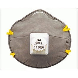 3M Masque 9914 FFP1 à Valve pour Particules et Vapeurs Organiques (Set de 10)