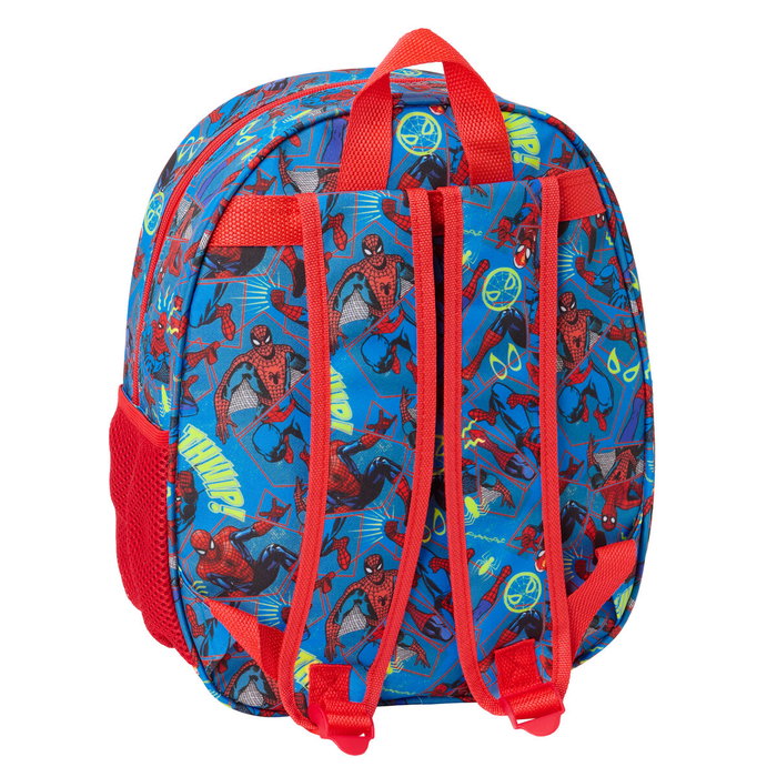 Sac à dos enfant Spider-Man Rouge Blue marine 27 x 33 x 10 cm 3D Sac à dos enfant Spider-Man Rouge Blue marine 27 x 33 x 10 cm 3D
