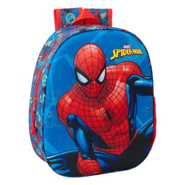Safta Sac à dos 3D Spider-Man 3D 27x33x10 cm, pour enfants à partir de 36 mois