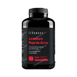 Zenement Levure rouge de riz avec Coenzima Q10 et Vitamine B3, 540 comprimés