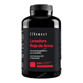 ZENEMENT Levure rouge de riz avec Q10 et B3, 540 comprimés